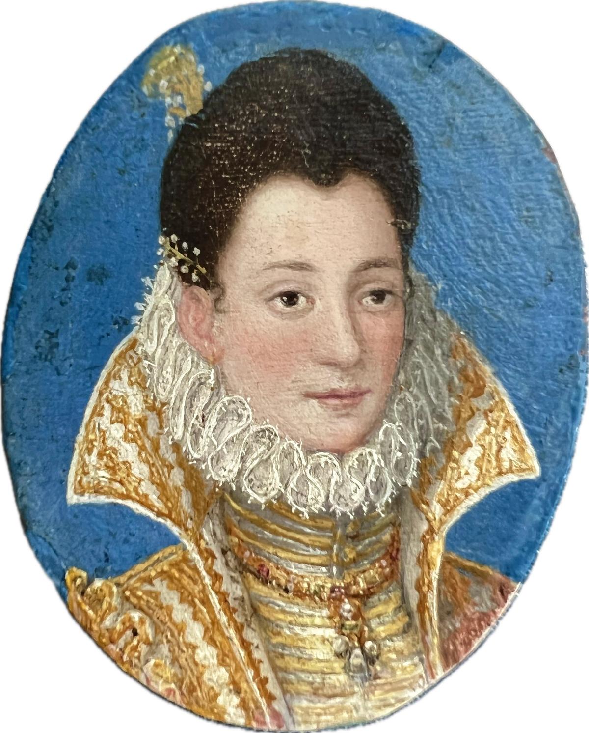 The miniature, believed to have been painted between 1580 and 1590
Courtesy of Strawberry Hill House & Garden