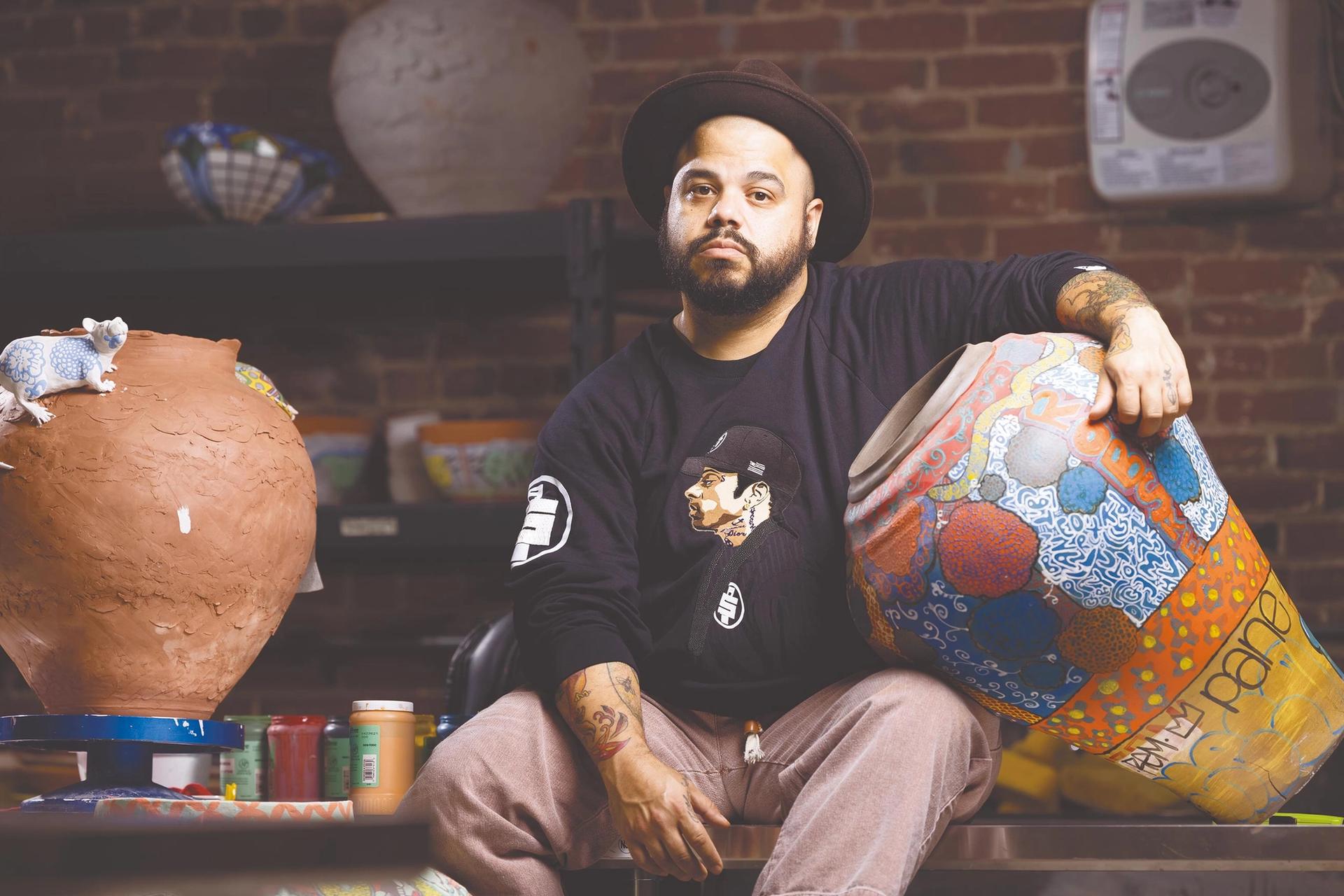 Roberto Lugo has returned to his roots in Philadelphia, which is home to a burgeoning craft culture Photo: Ryan Collerd, courtesy of the Pew Center for Arts and Heritage