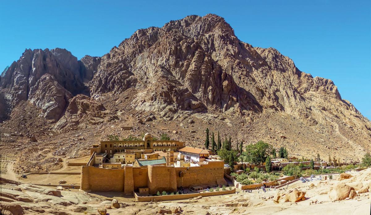 Saint Catherine’s Monastery, at the foot of Mount Sinai, was built around 1,500 years ago and is still operating
Photo by Nicola/Adobe Stock