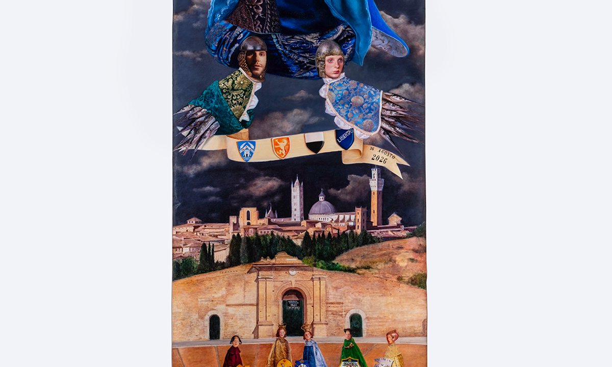 Teodora Axente unveils trophy banner for Palio di Siena horse race – The Art Newspaper Teodora Axente unveils trophy banner for Palio di Siena horse race – The Art Newspaper