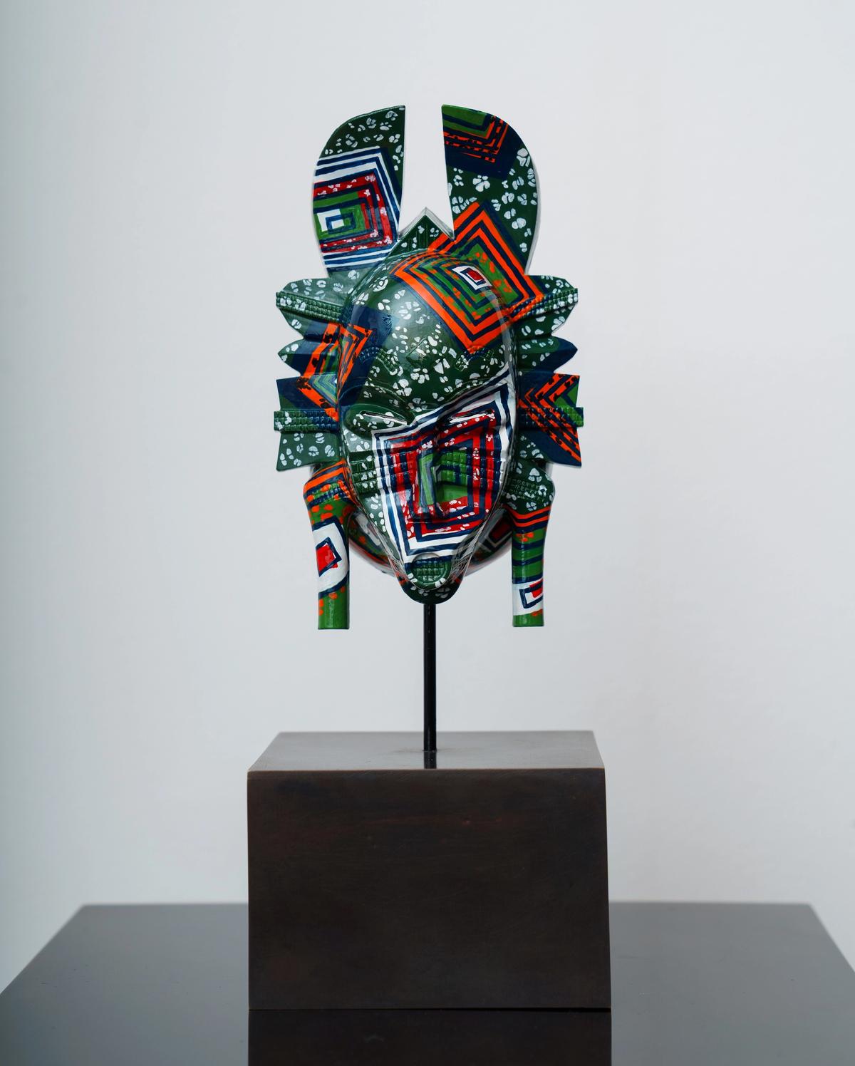 Yinka Shonibare's Hybrid Mask II (K’peliye’e, 2021) Courtesy of the artist. Photo: Ben Broomfield