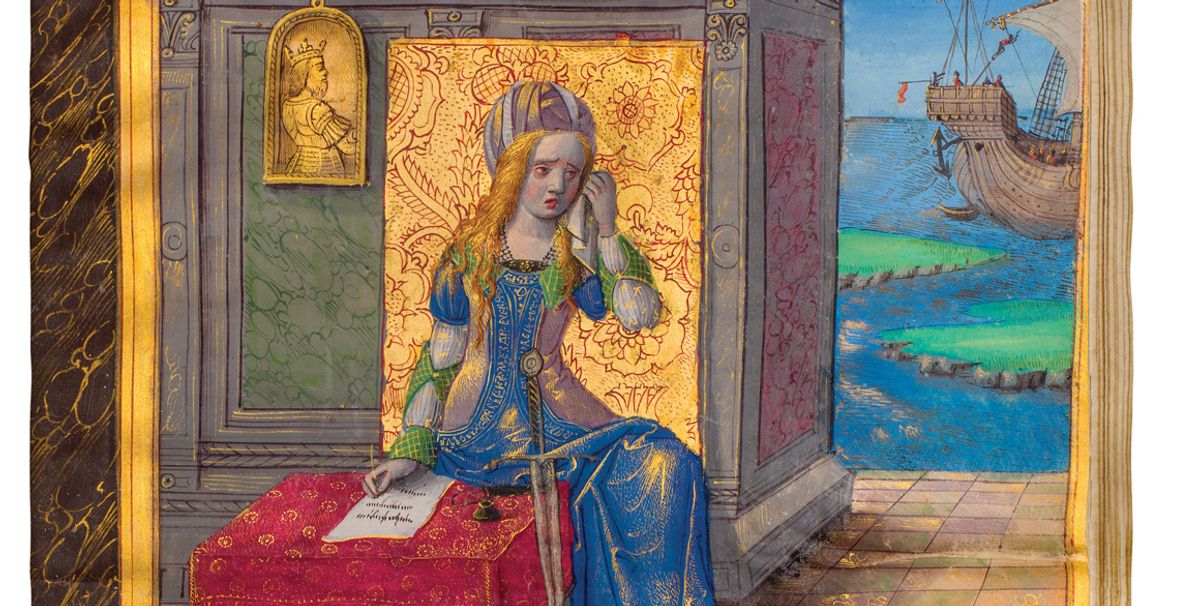 Octovien de Saint-Gelais, Epistres d’Ovide (around 1493) Dr Jörn Günther Rare Books, Tefaf New York, 28-30 October €1.2m. This collection of Ovid’s Heroides, translated into French for a teenaged Anne of Brittany, queen consort of France, includes the epic tales of Ariadne, Dido and Oenone written from their perspectives as women suffering cruel fates wrought by greedy men. Anne, too, was despairing of her destiny after being forced to marry Charles VIII in order to secure the annexation of Brittany, which inspired Saint-Gelais to create this singular compilation, including eight full-page illuminations by the Master of the Chronique scandaleuse, one of which portrays Anne surrounded by her ladies in waiting. After passing privately through the hands of renowned medievalist collectors like Charles Stein and Comte Albert de Naurois, the manuscript makes its market debut at Tefaf. Courtesy of Dr Jörn Günther Rare Books