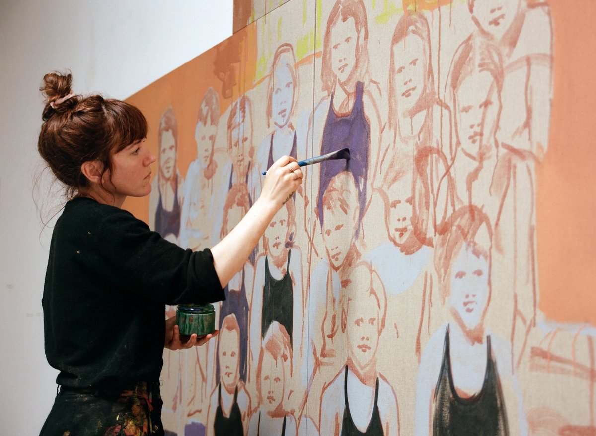 Tabouret is best known for her poignant portraits of children
© Claire Tabouret - Courtesy of the Artist and Almine Rech. Photo: Amanda Charchian