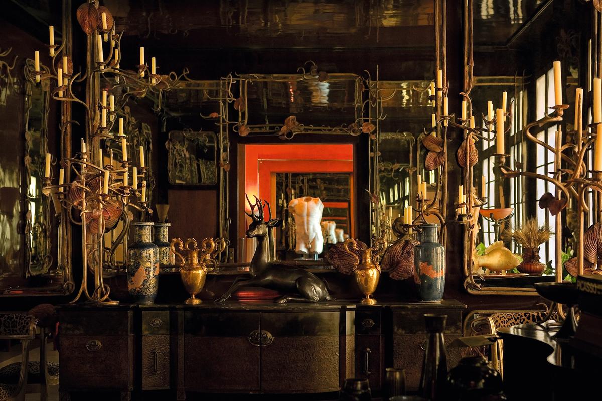 Claude Lalanne, An Important Ensemble of Fifteen Mirrors, from the Salon de Musique of Yves Saint Laurent and Pierre Bergé’s Apartment, Paris (1974-85) Photo: Jerome Galland for AD France; courtesy Sotheby’s