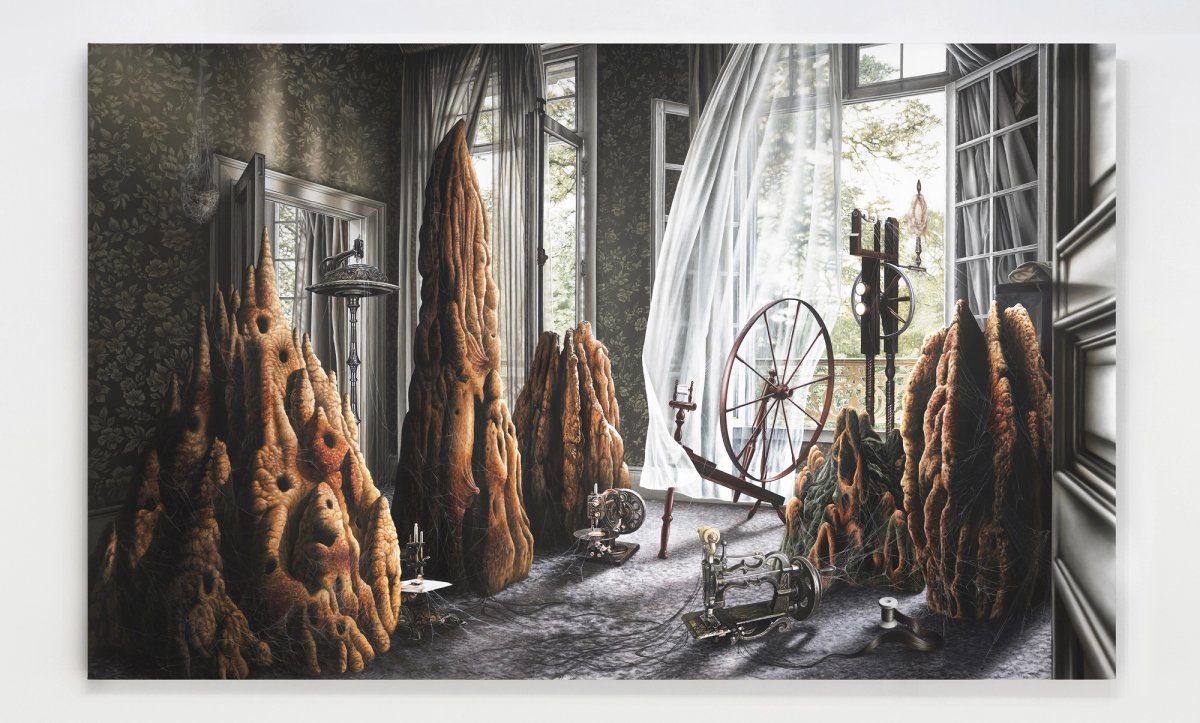 Sun Woo’s Weaver’s Room (2024), which references female exploitation and labour
Courtesy the artist