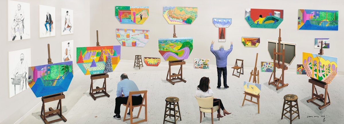 David Hockney's Inside It Opens Up As Well (2018)
Estimate: £50,000 – 70,000
Courtesy Phillips