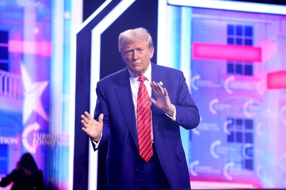 Then-president elect Donald Trump speaking at a convention in Arizona in December 2024 Photo by Gage Skidmore, via Flickr