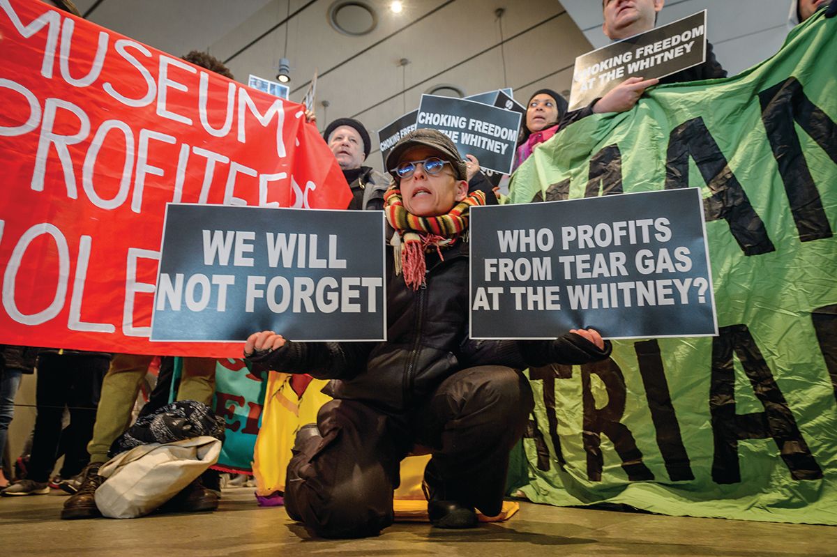Public anger over Warren Kanders's links to the production of tear gas canisters led to his resignation as vice president of the Whitney Museum of American Art Erik McGregor; Pacific Press/LightRocket via Getty Images