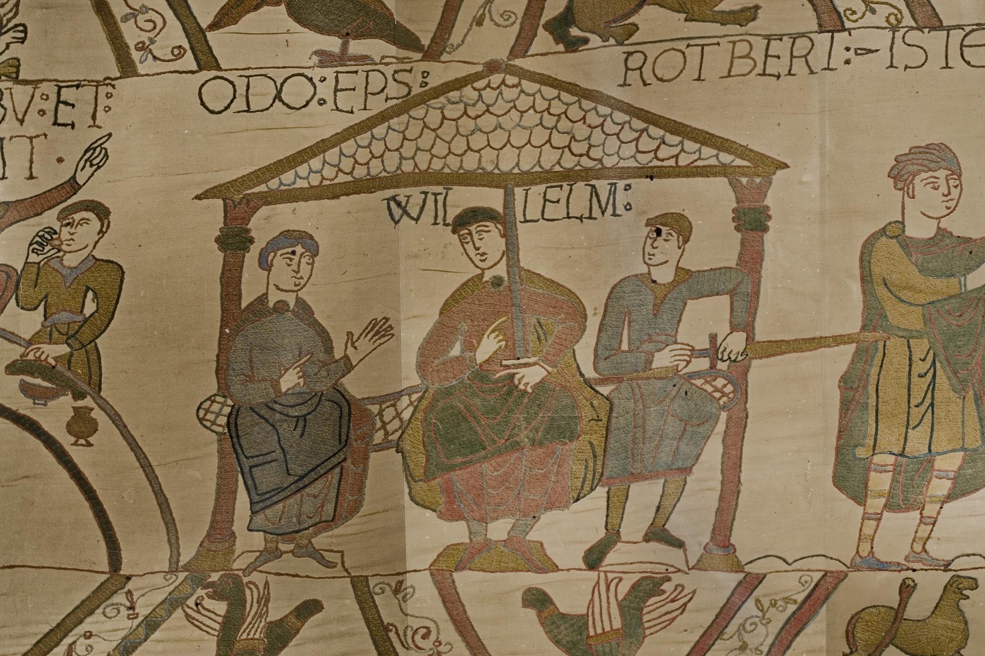 Detail from photograph of the Bayeux Tapestry by Cundall & Co., 1873. Produced for the Department of Science and Art to be issued through the Arundel Society © Victoria and Albert Museum, London