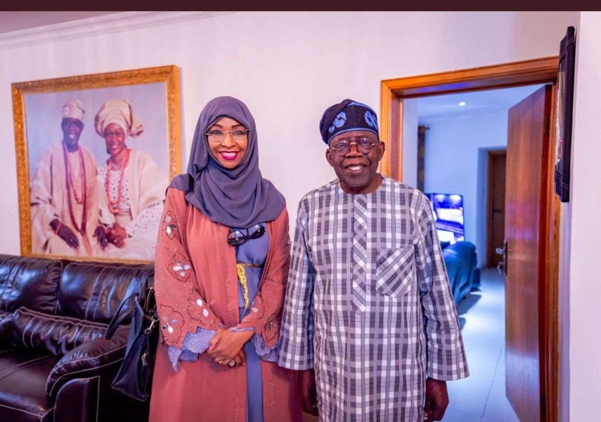 Hannatu Musawa with President Bola Tinubu © Facebook/Hannatu.Musawa