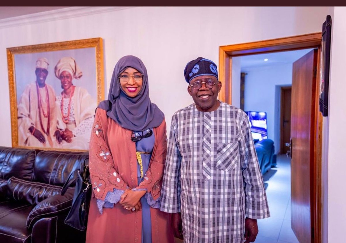 Hannatu Musawa with President Bola Tinubu © Facebook/Hannatu.Musawa