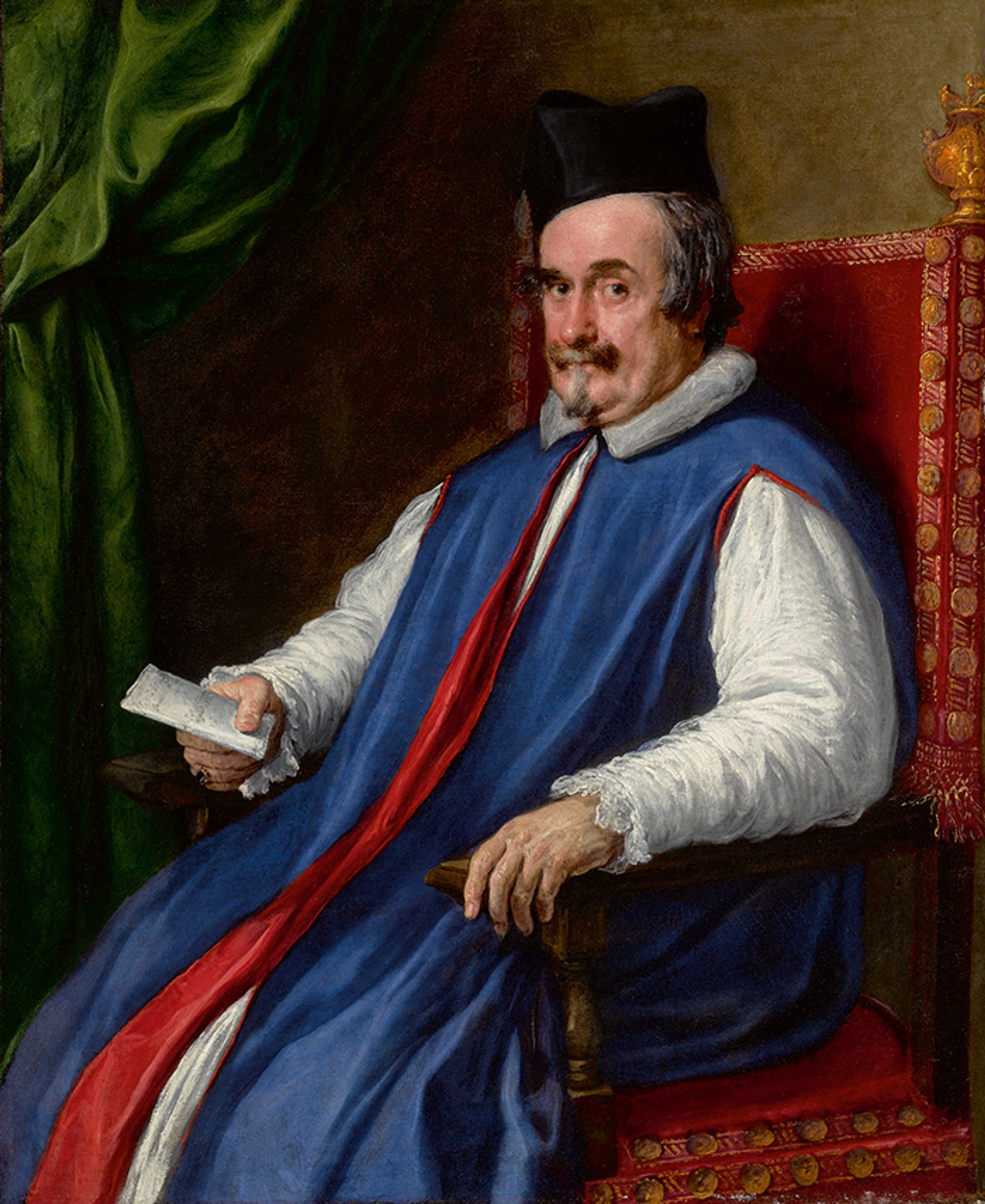 Diego Velázquez's Portrait Of Monsignor Cristoforo Segni (d. 1661), Maggiordomo To Pope Innocent X, achieved $4.06m at Sotheby's Courtesy of Sotheby's