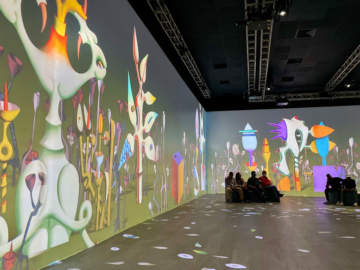A view of the Tovar Surrealismo Vivo immersive exhibition in Santo Domingo