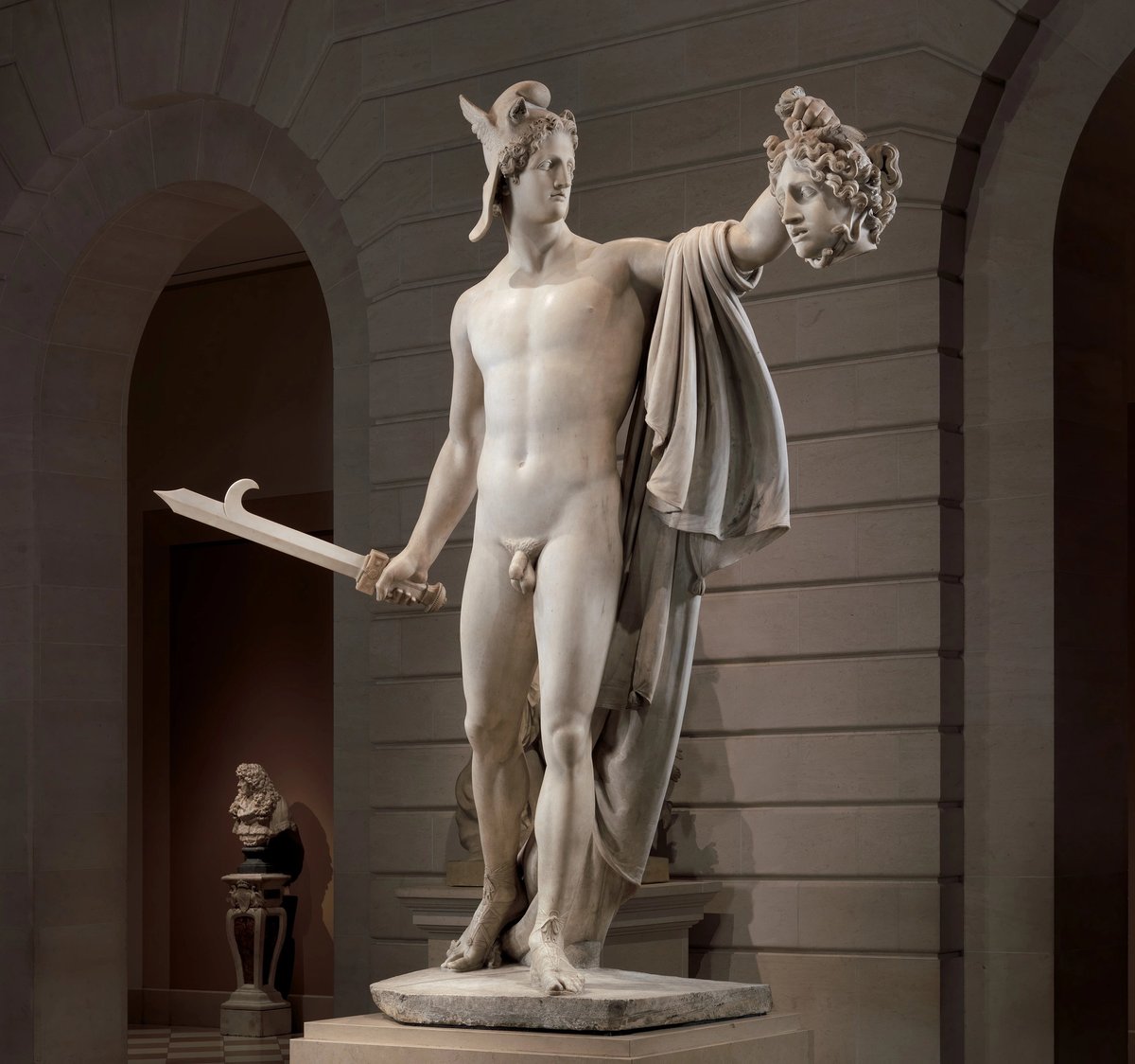 Perseus with the Head of Medusa (1804-06), at the Metropolitan Museum of Art in New York. Canova was also instrumental in negotiating the return of Italian art looted by Napoleon Public Domain Open Access