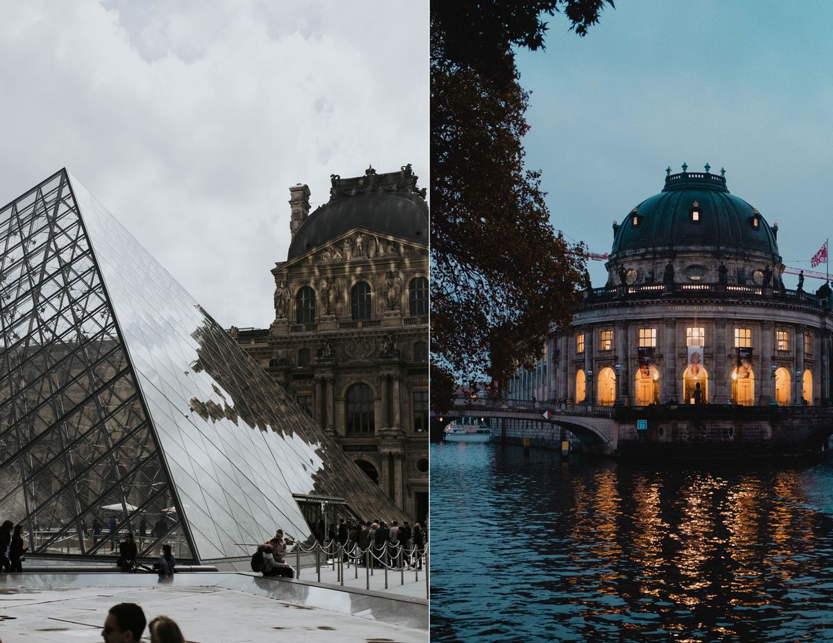Louvre is closing until 1 December, but German museums still have their lights on Images: Louvre: © Austin Kehmeier; Bode Museum: © Danil Sorokin