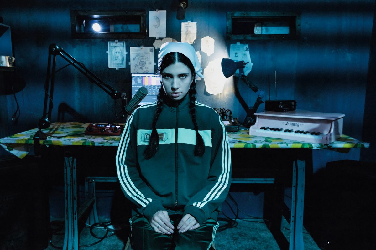 Nadya Tolokonnikova, POLICE STATE, 2025. Performance documentation from The Geffen Contemporary at the Museum of Contemporary Art, Los Angeles Image by Yulia Shur, courtesy of Moca