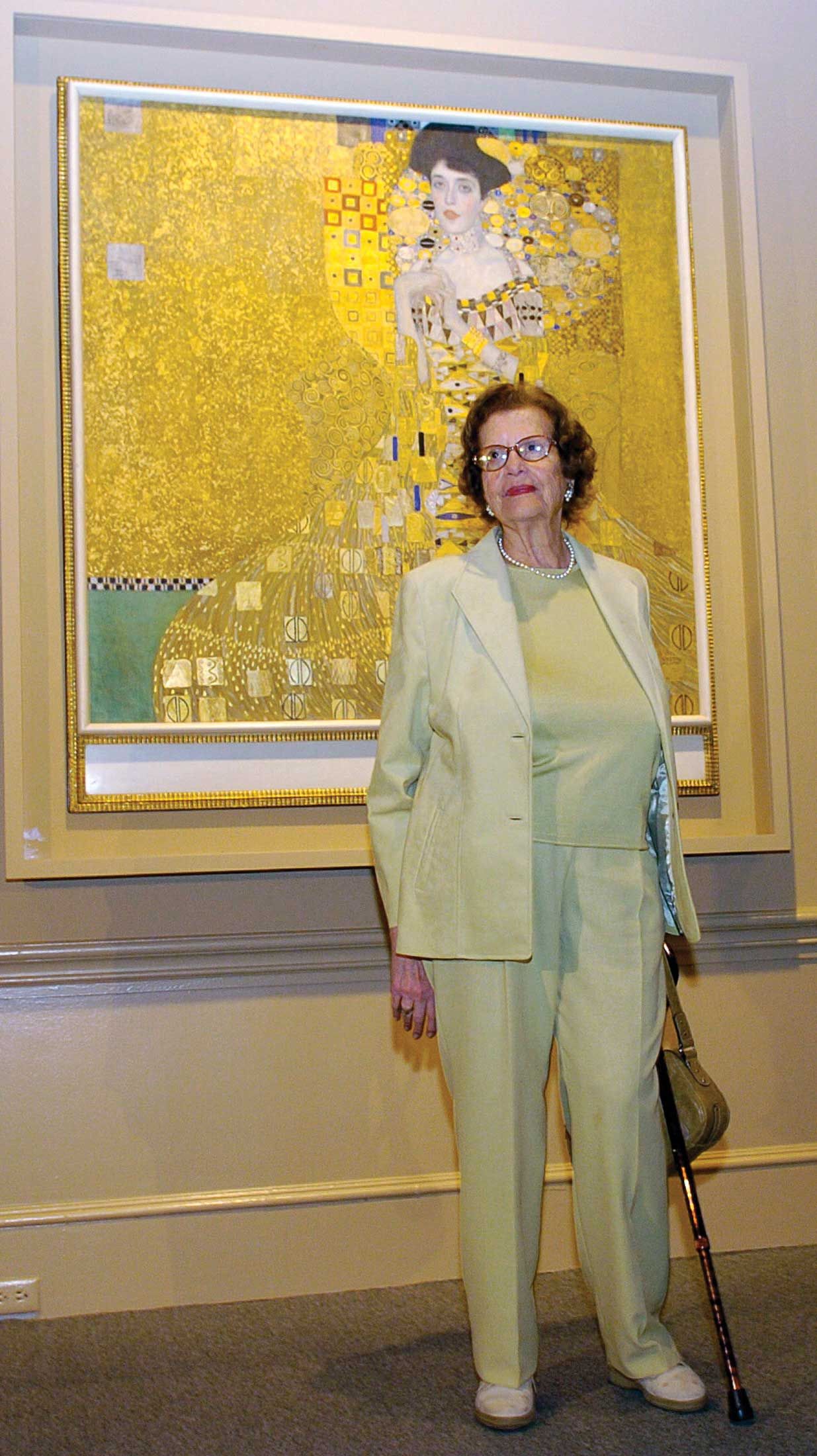 Maria Altmann took on the Austrian government in her bid to have Klimt’s 1907 painting Adele Bloch-Bauer I and other works looted by the Nazis returned to her family Photo: Chris Pizzello