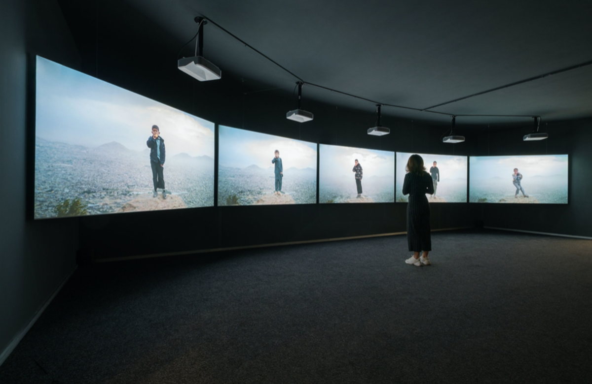 Aziz Hazara's Bow Echo (2019) Courtesy of the artist and PinchukArtCentre © 2021. Photo: Maksim Belousov