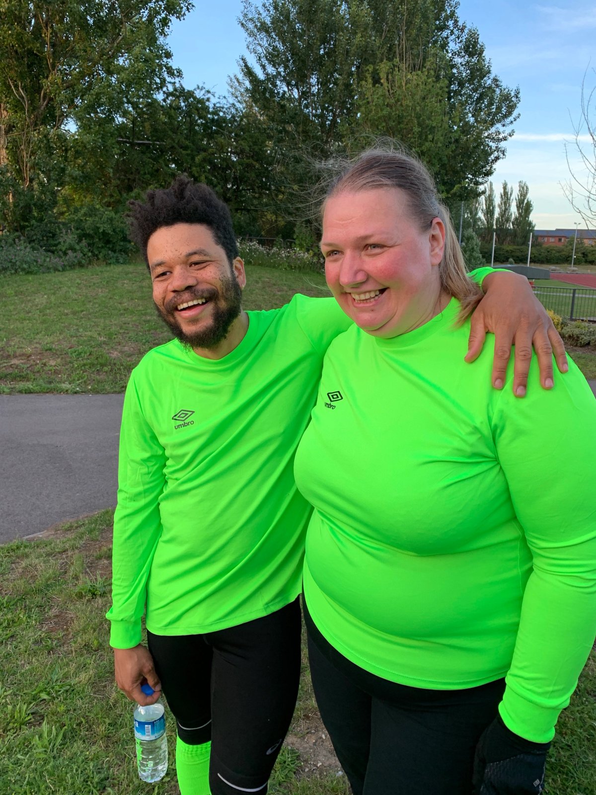 Oscar Murillo and Evgenia Spellman at the OOF Cup tournament Gareth Harris