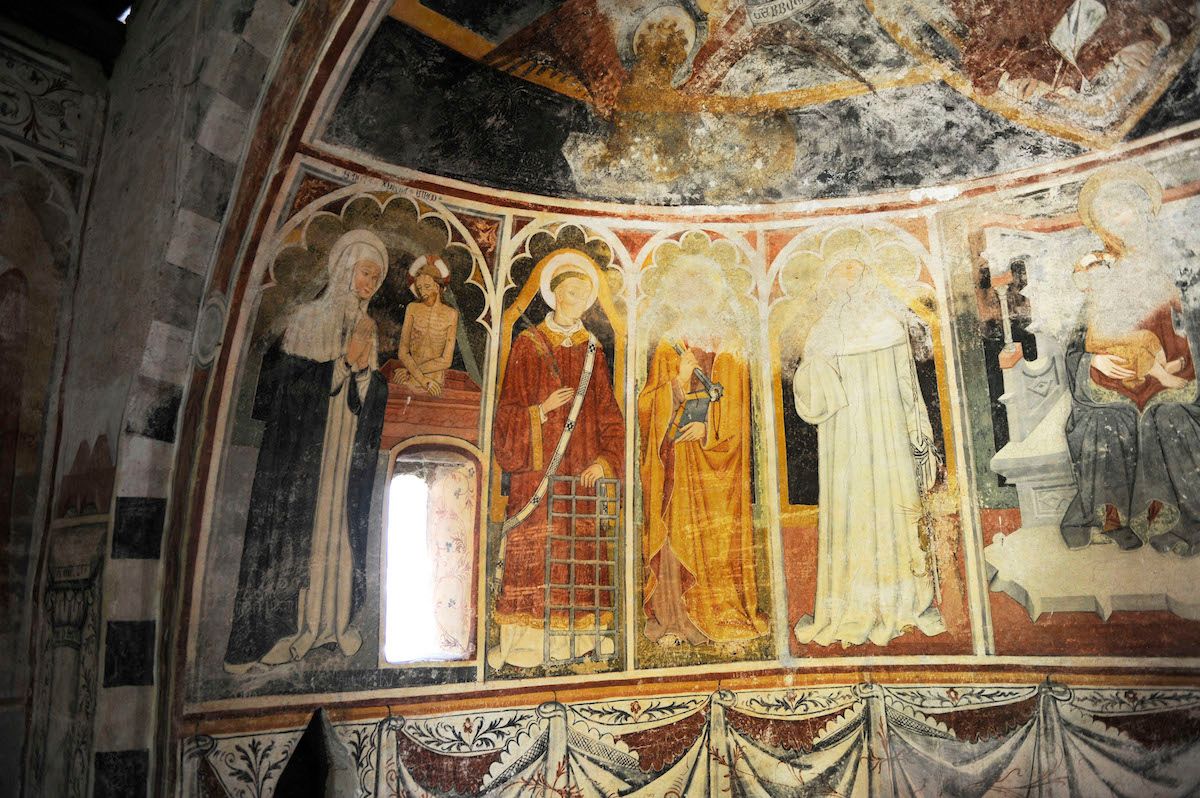 The interior of the San Bernardo at Aosta a Piozzo, one of the churches whose door the app will open Courtesy of Chiese a porte aperte