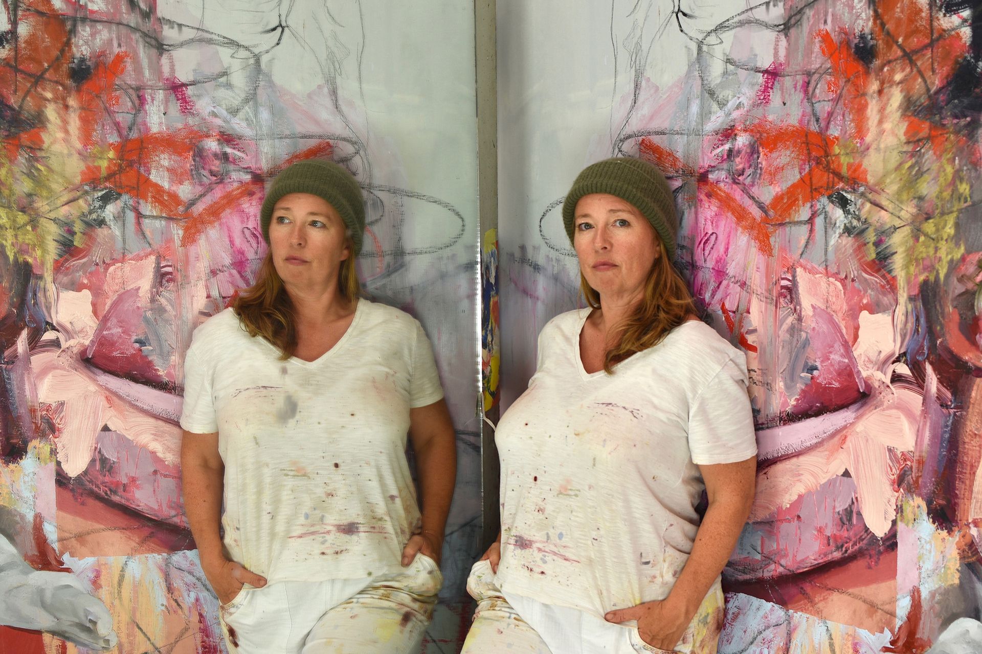 在我们最新的A brush with…在播客中，我们采访了艺术家珍妮·萨维尔，她的生活和工作照片由艺术家和高古西安提供