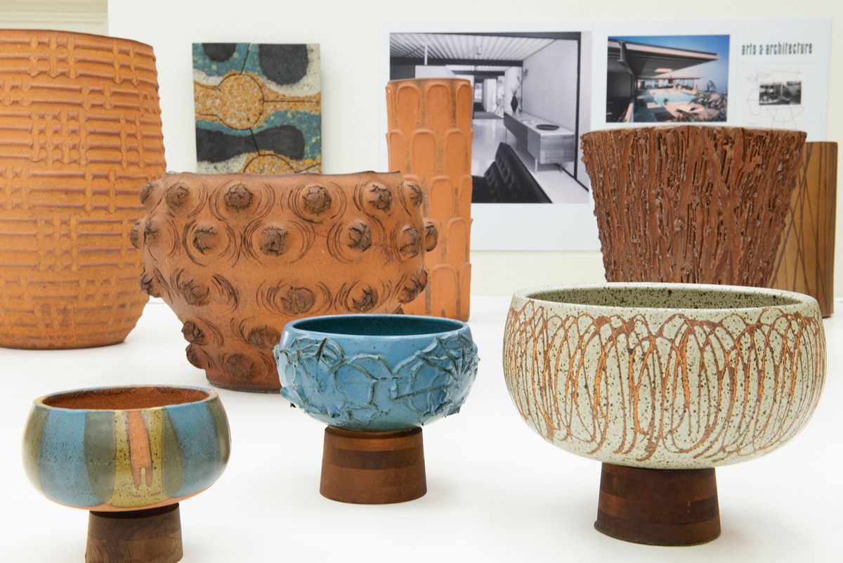 Architectural Pottery’s pieces were available in 14 different textures and around 11 glazes, chosen from a “library” that was created by noted ceramicist David Cressey Photo: Dan Chavkin