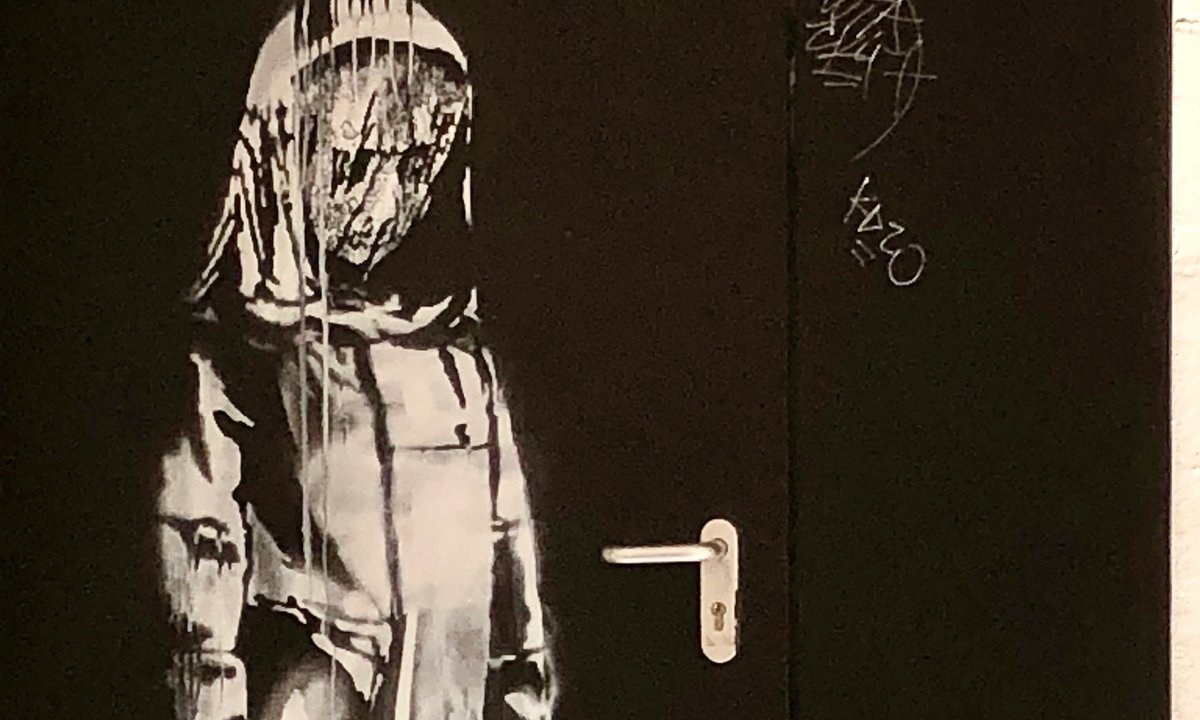 Eight males accused of stealing a Banksy from the Bataclan live performance corridor in Paris go on trial Eight males accused of stealing a Banksy from the Bataclan live performance corridor in Paris go on trial