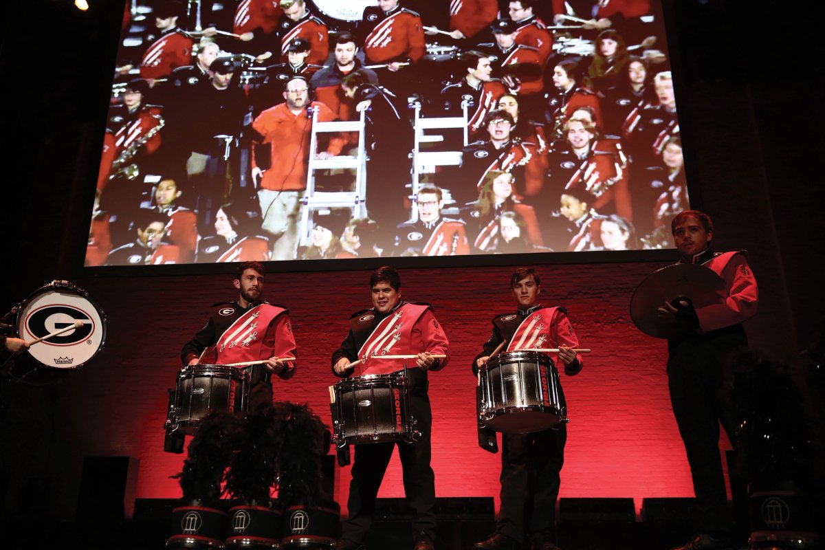 Paul Pfeiffer, University of Georgia Redcoat Band Live (2019) Photo: Paula Court