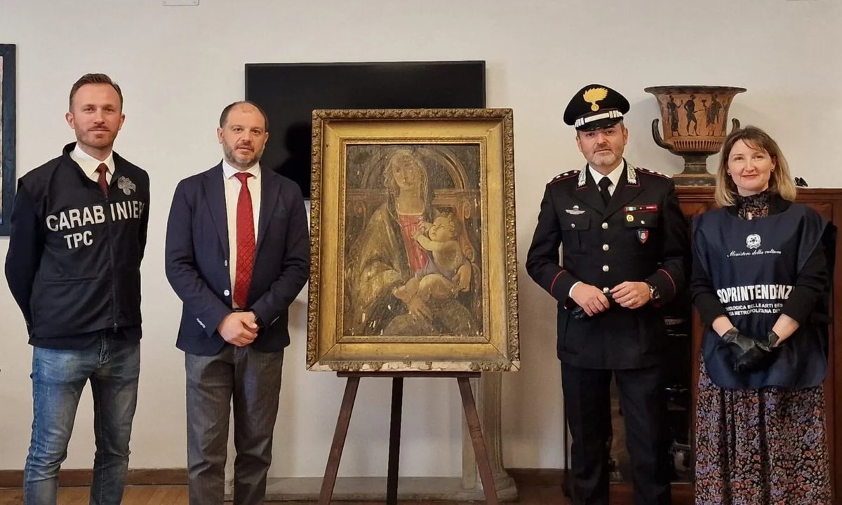 Forgotten Botticelli painting recovered by Italian police