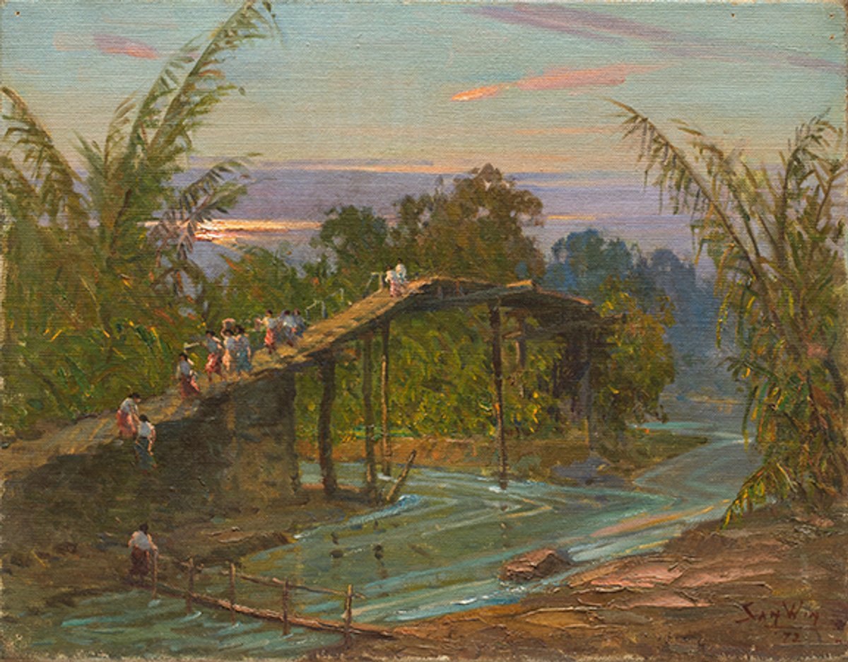 Karin Weber Gallery is selling San Win’s The Bridge (1972) in a fundraising drive  © San Win