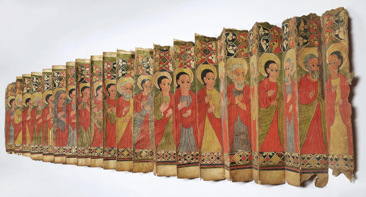 The long procession of Ethiopian art: a 15th-century icon made of folding parchment
