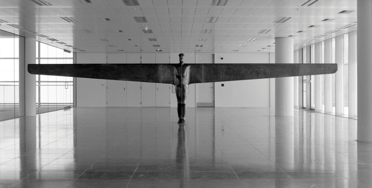 Antony Gormley’s Case for an Angel II (1990)