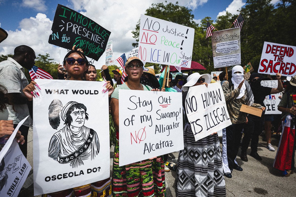 Indigenous people say the detention centre should be shut down, as it is on their ancestral lands and because of the environmental damage it will cause
Zuma Press/Alamy