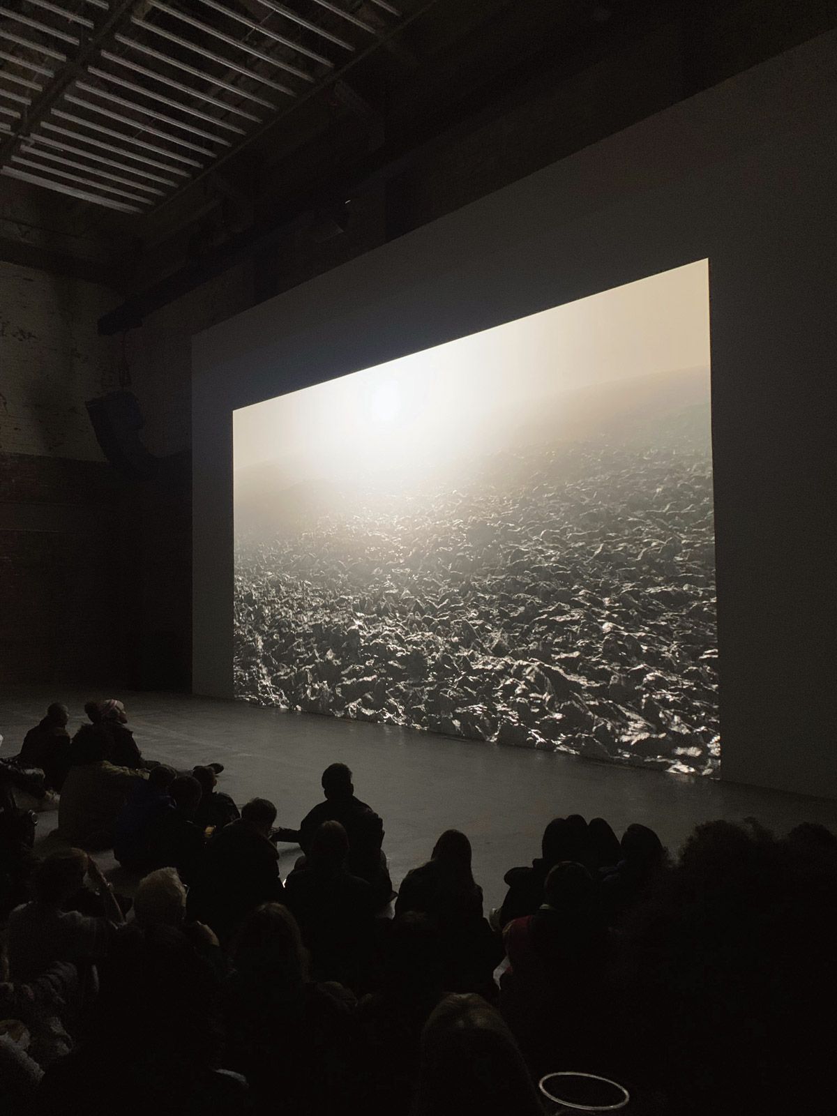 AGHDRA, a new film by Arthur Jafa (right), centres on a rolling ocean that repeats on a loop (film still above) and alludes to the Black experience in America. © Arthur Jafa/Courtesy the artist and Gladstone Gallery