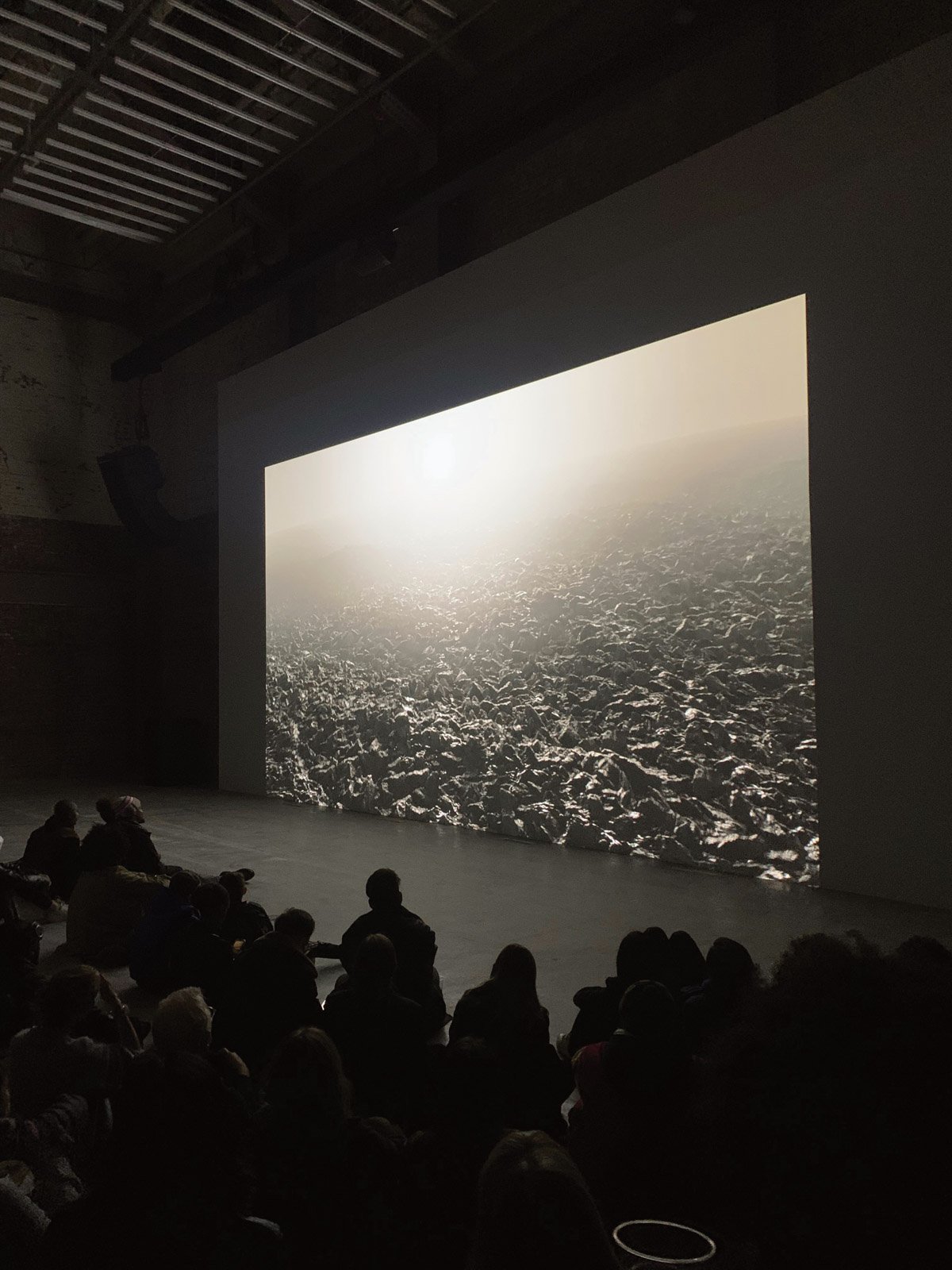 AGHDRA, a new film by Arthur Jafa (right), centres on a rolling ocean that repeats on a loop (film still above) and alludes to the Black experience in America. © Arthur Jafa/Courtesy the artist and Gladstone Gallery