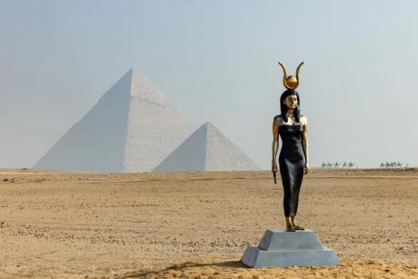 Egypt’s Pyramids of Giza form backdrop for spectacular contemporary art show 