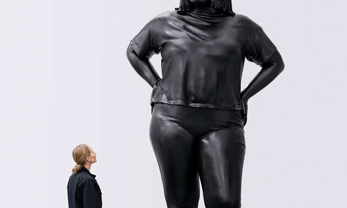British artist Thomas J. Price brings a contemplative colossus to Times Square