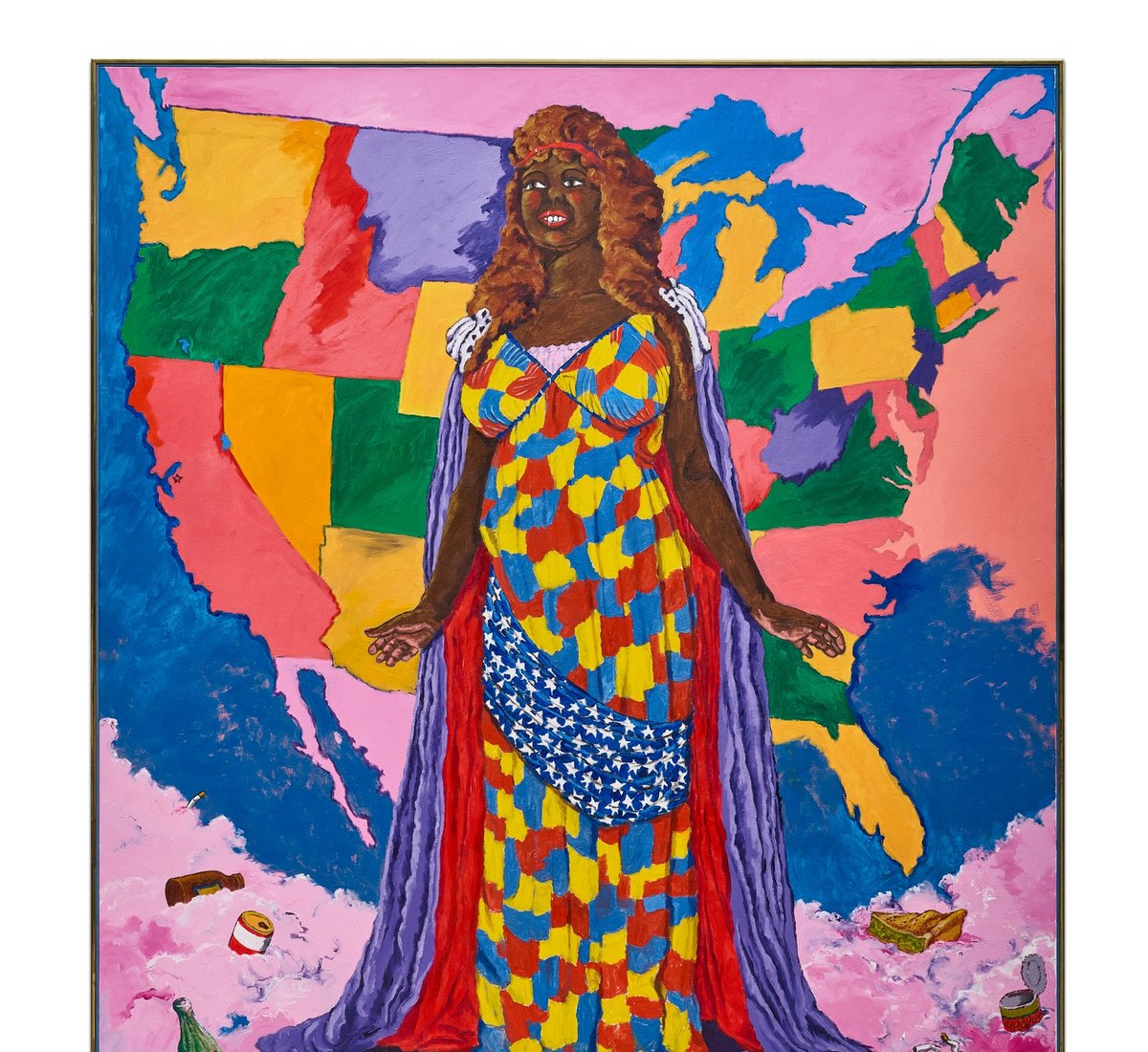 Robert Colescott's Miss Liberty (1980) sold for $4.5m at Bonhams Los Angeles last week. Courtesy Bonhams