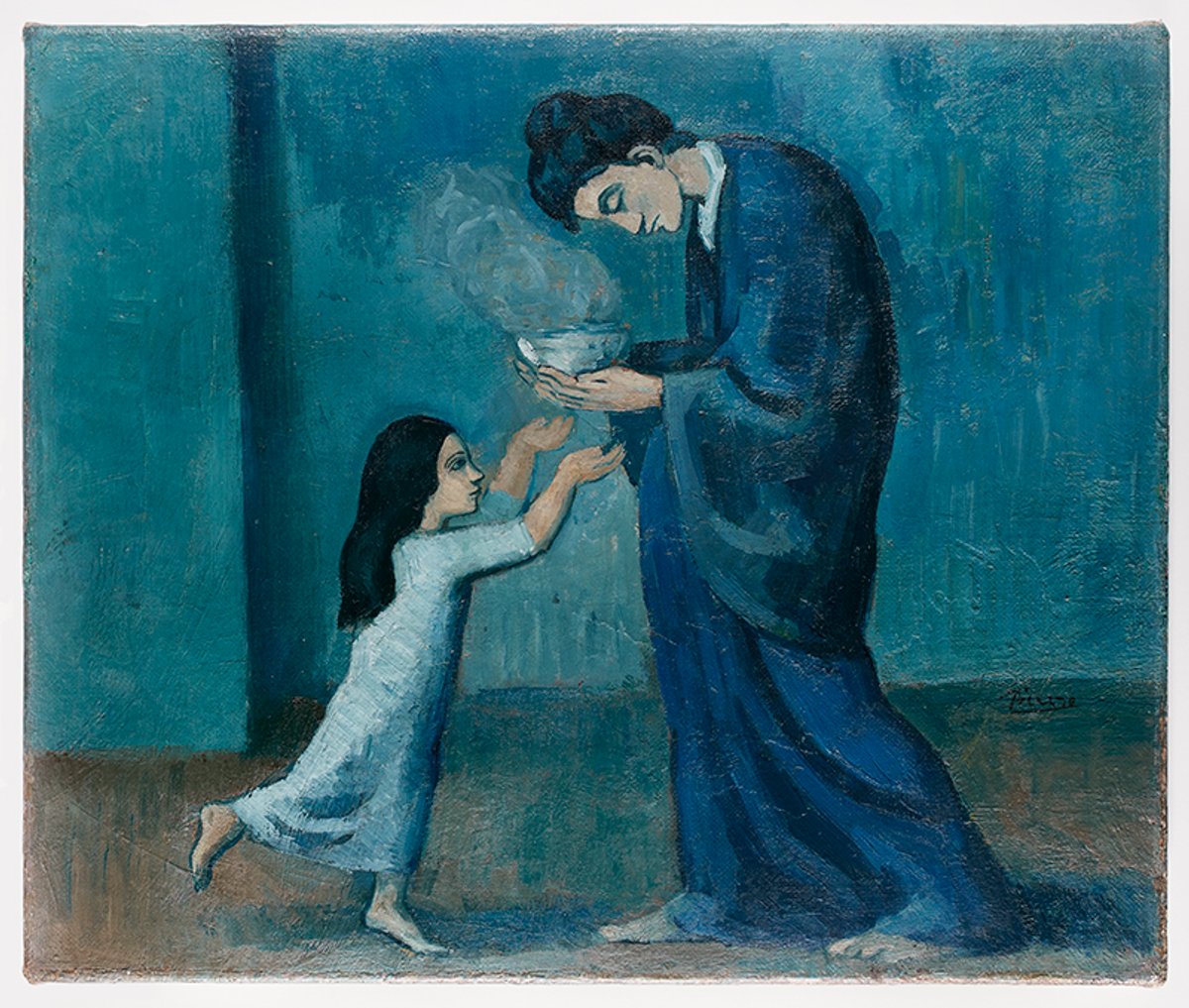 Pablo Picasso, La Soupe (1902-03) Picasso Estate / SODRAC (2018)