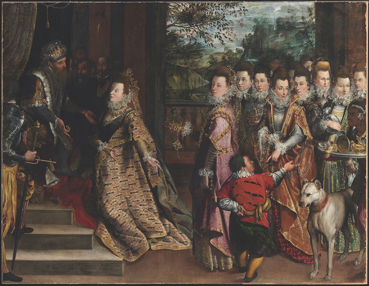 Infrared imaging revealed significant compositional changes to The Visit of the Queen of Sheba to King Solomon (around 1600) by the female Renaissance artist Lavinia Fontana National Gallery of Ireland