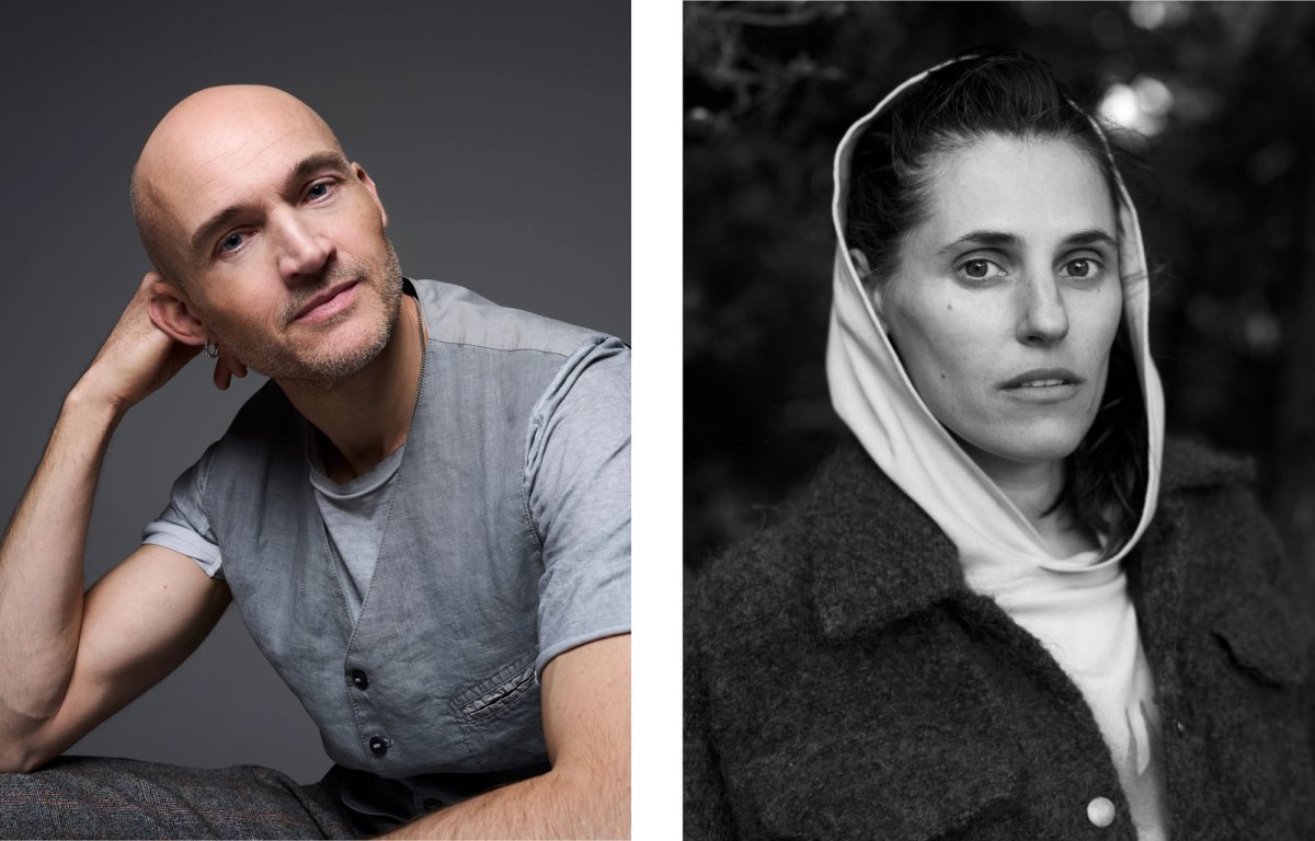 Dries Verhoeven who will represent The Netherlands and Eglė Budvytytė who will represent Lithuania
Left: photo by Robin de Puy. Right: photo by Alexandre Guirkinger