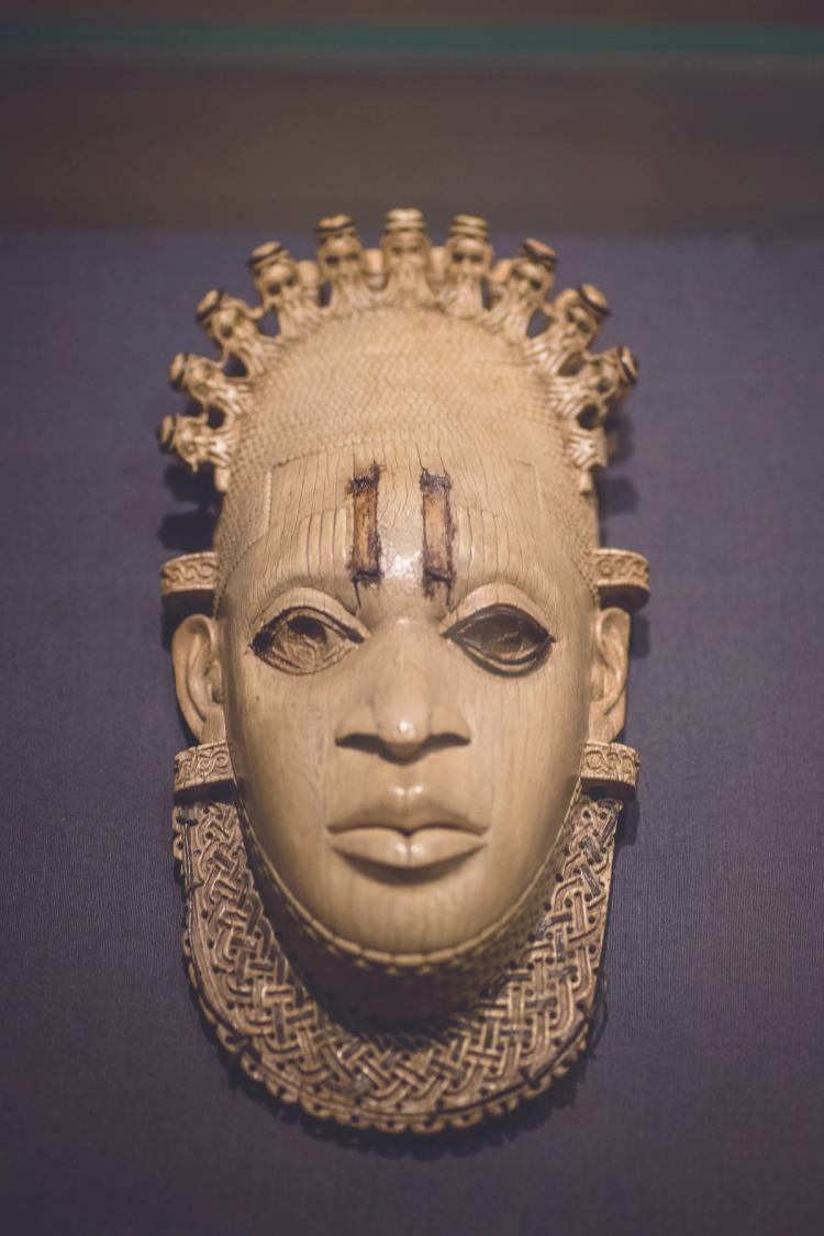Beni Mask Qatari sheikh’s rare ivory mask, stolen from Benin City by the British ...