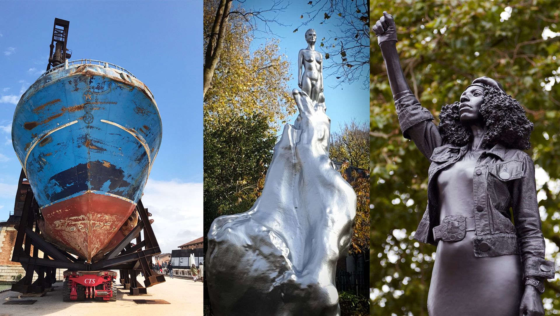 Public sculptures by Christoph Büchel, Maggi Hambling, and Marc Quinn have divided opinion © La Biennale di Venezia © Grim23; © Marc Quinn studio