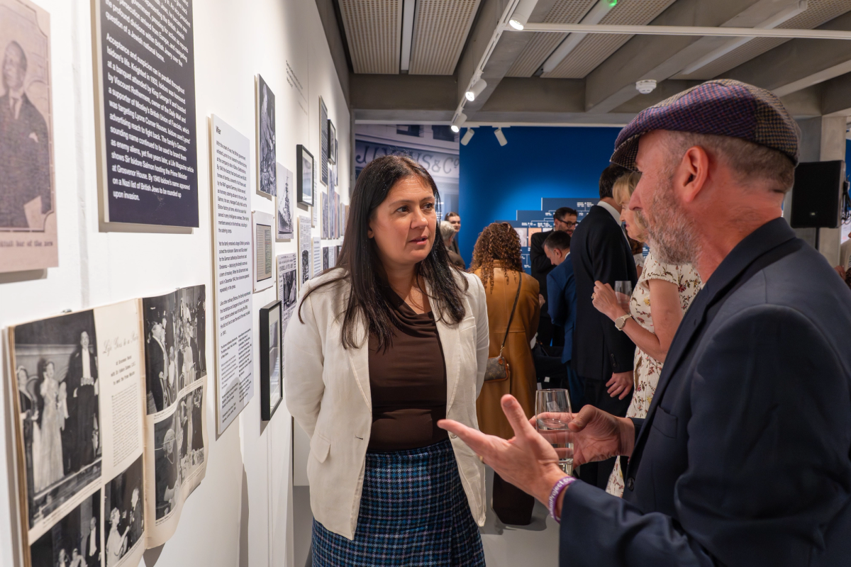 Lisa Nandy at the opening of Two Rooms, the Jewish Museum London’s new temporary space
Photo: ONDA creative studio