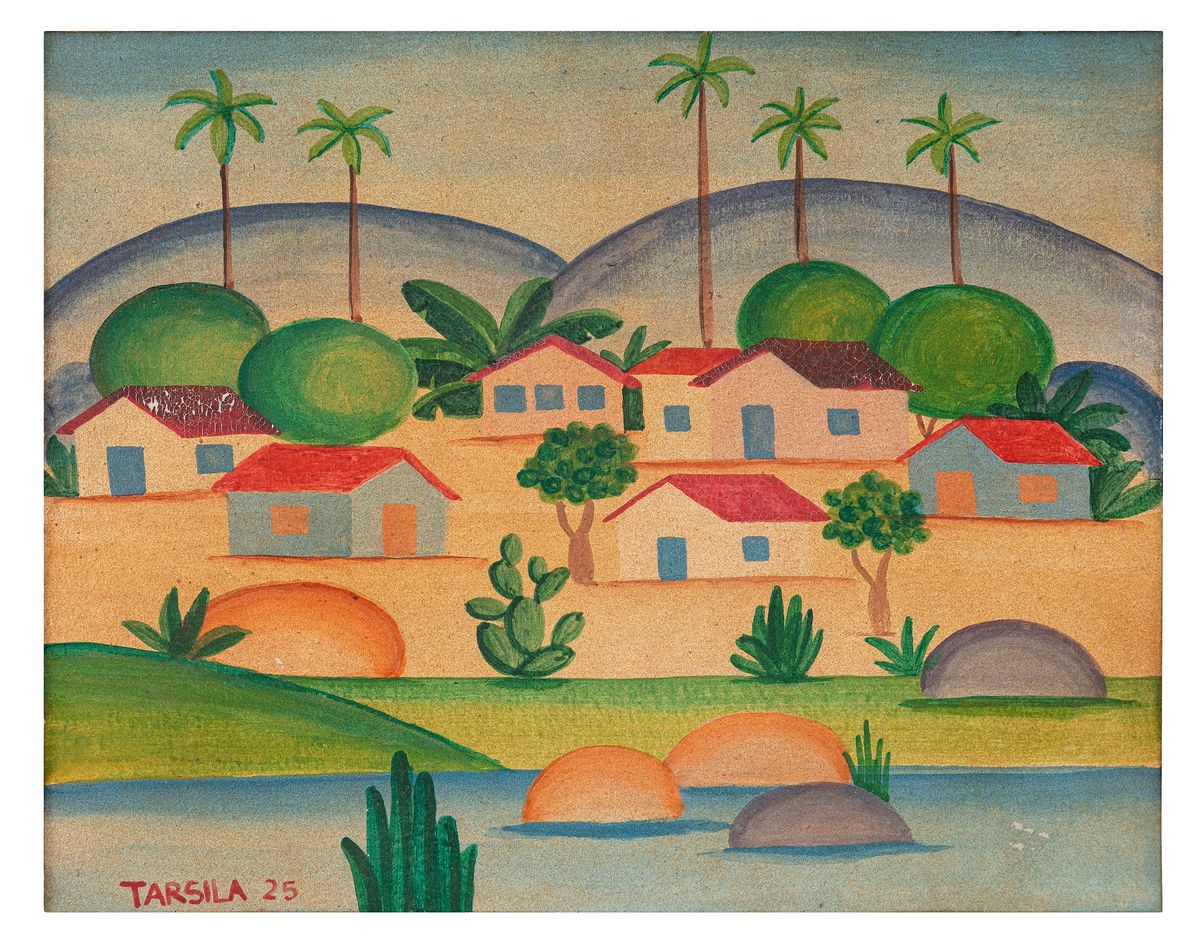 Tarsila do Amaral, Paisagem, 1925 Photo by Felipe Berndt, courtesy OMA Galeria and Tarsila SA