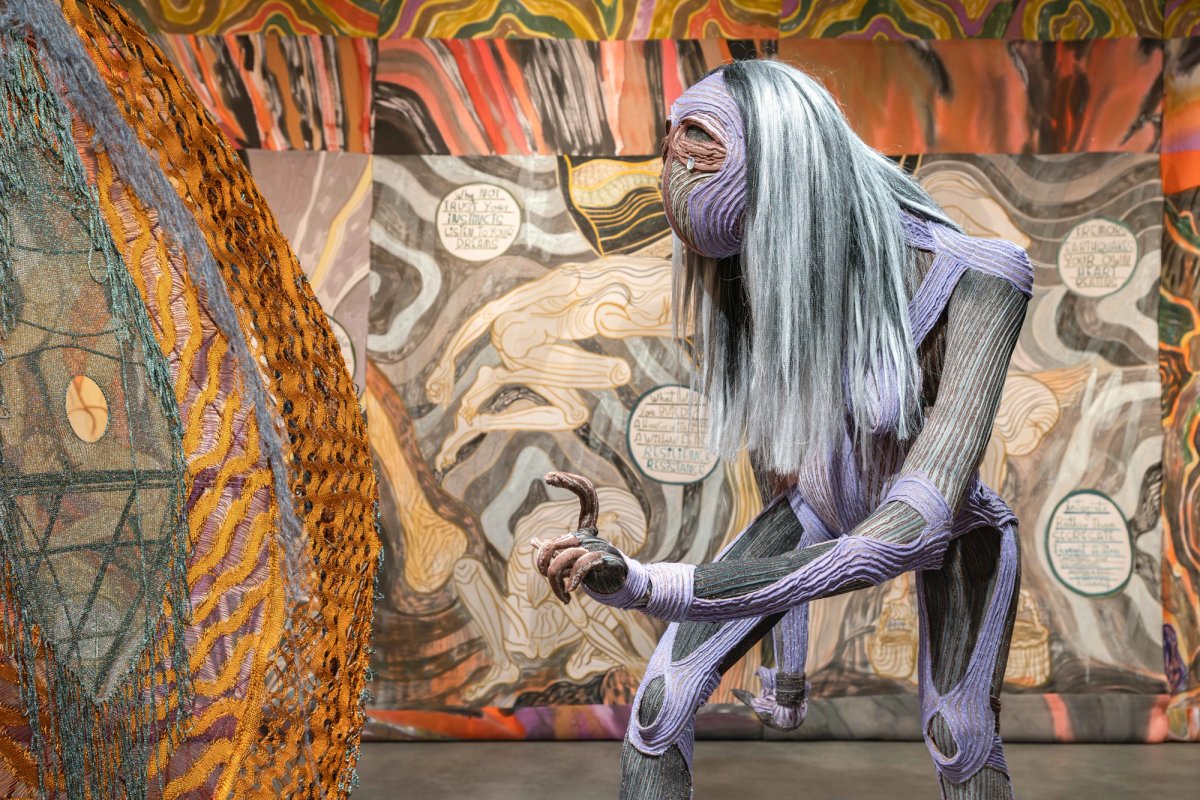 Installation view of Emma Talbot’s The Age/L'Età (2022) at Time for Women! at Palazzo Strozzi
Photo: Ela Bialkowska, OKNO Studio. Courtesy Fondazione Palazzo Strozzi, Firenze