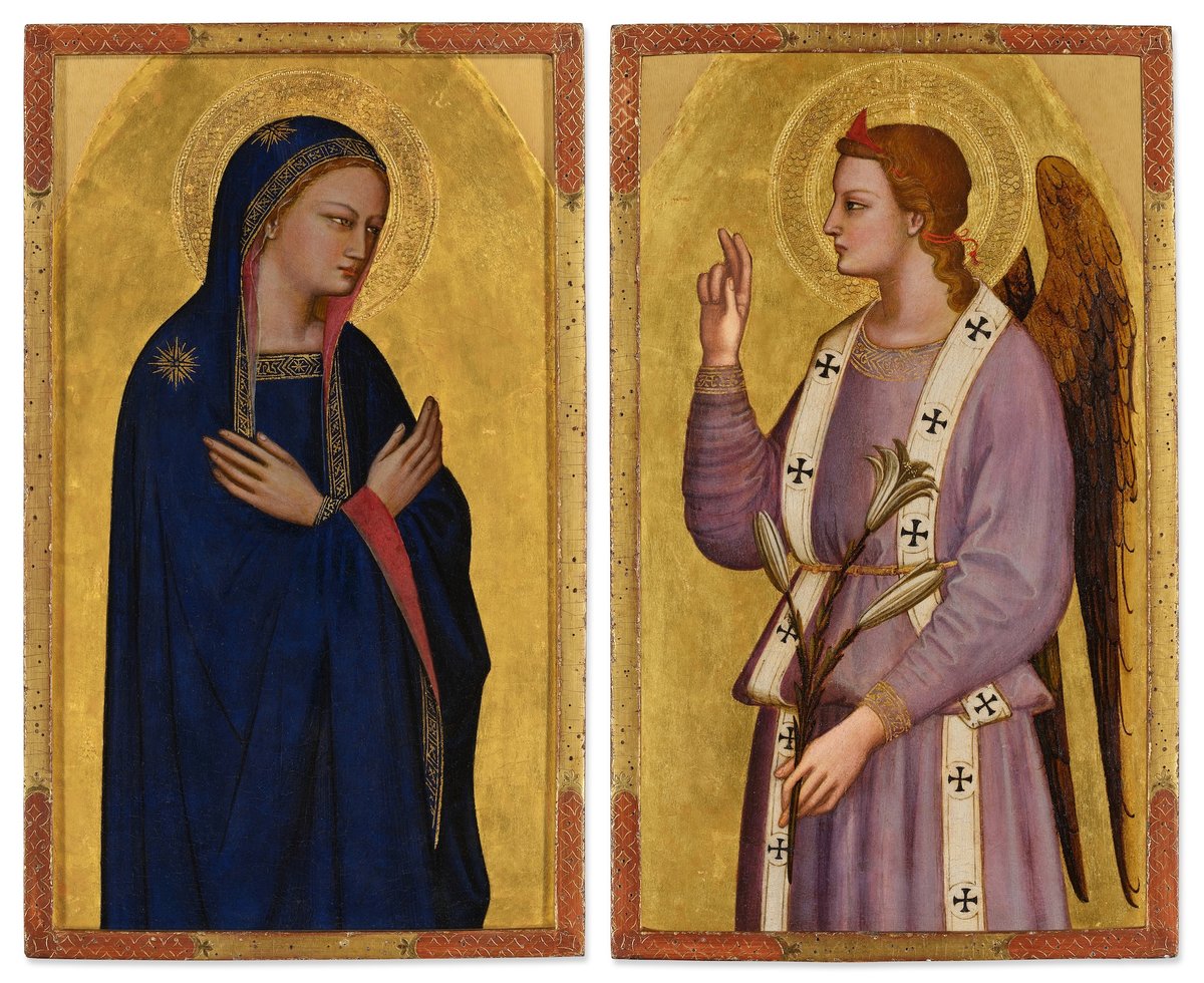 Nardo di Cione, Madonna Annunciate; Archangel Gabriel (14th c.)
Courtesy of Sotheby's