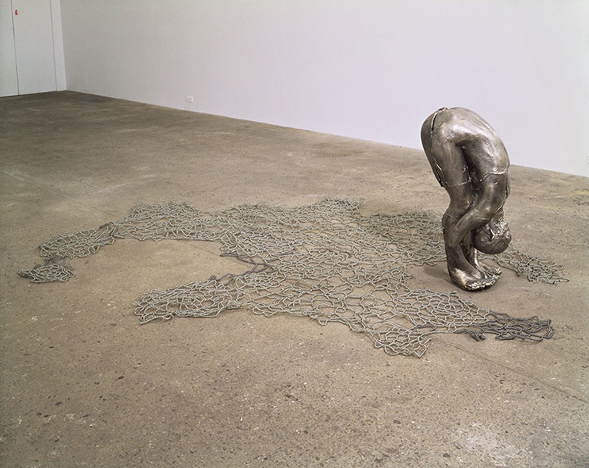 Kiki Smith's Untitled III (Upside-Down Body with Beads) (1993) © Kiki Smith. Courtesy Pace Gallery