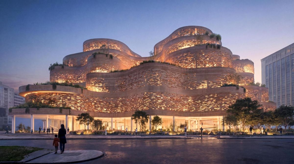The second winning design for the new Museo Nacional del Ecuador in Quito, “Living Strata”, by Sanaa, Caá Porá Arquitectura, Estudio A0, Jerome Haferd Studio and Taller Capital Landscape Courtesy Museo Nacional del Ecuador