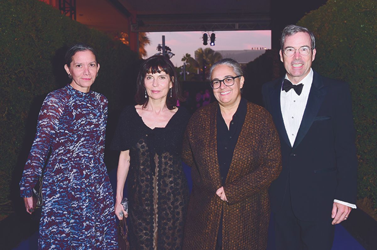 From left: Rita Gonzalez, Evgenia Citkowitz, Tacita Dean and Joe Sola were among guests at Lacma’s Art+Film Gala
Photo: Vivien Killilea/Getty Images for LACMA